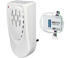 ELEKTROBOCK belaidis durų skambutis-230V AC su savarankiško mokymosi kodu BZ8-113