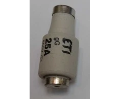 Eti-Polam Saugiklis įdėklas 25A DII gG / BiWtz 500V AC / 250V DC E27 002312407 / 5szt. /