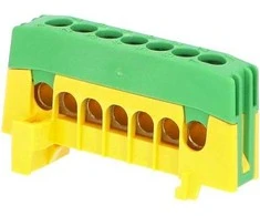 Elfetex Mto Electric As Jordklemme PE7-F2, 7 x 16 mm², grøn/gul