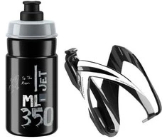 Gertuvė ELITE KIT CEO basket juodas glossy + JET bottle juodas/pilkas, 350 ml