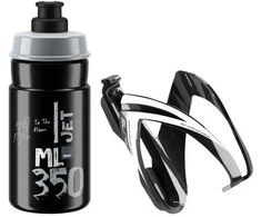 Gertuvė su laikikliu Elite Kit CEO JET juoda/balta 350 ml