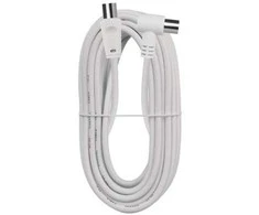 Emos Antenna coaxial cable shielded 10m - angle fork