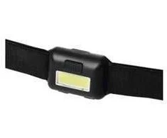 Ant galvos tvirtinamas LED žibintuvėlis P3537 Emos 1W COB LED metalinis/juodas