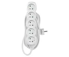 Nezatříděno Emos 5 lizdas iš 10m / H05VV-F 3G1 / balta (P0510)