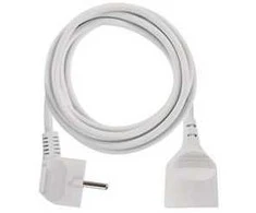 Emos Prailginimo laidas 3 m / 1 lizdas / baltas / PVC / 1,5 mm2