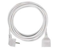 Emos Prailginimo laidas 5 m / 1 lizdas / baltas / PVC / 1,5 mm2