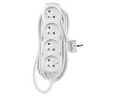 Emos Extension cable 5 m / 4 sockets / baltas / PVC / 1.5 mm2