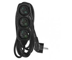 Emos 3 - Bay Extender iš / ant 5m / H05V-F 3G1 / juodas (PC0315)