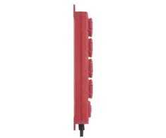 Emos Emos P14151 ilgintuvas su įžeminimu ir jungikliu, 4 lizdai, 5 m IP44 raudonas