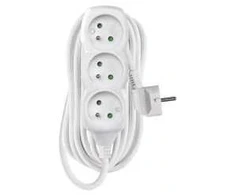 Emos Ilgintuvas 7 m / 3 lizdai / baltas / PVC / 1,5 mm²