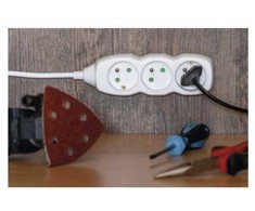 Emos Extension cable 7 m / 5 sockets / baltas / PVC / 1.5 mm2