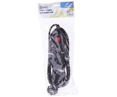 EMOS Extension cable with switch 3 sockets 3m, juodas