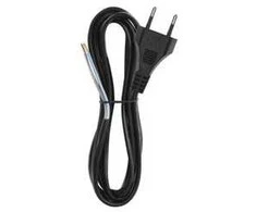 Emos Laidas su elektros kištuku 2m/2x0.5mm juodas