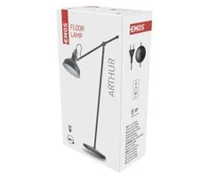 Emos Floor lamp ARTHUR for E27 bulb, 150cm, dark pilkas