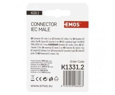 Emos IEC kištukinė antenos jungtis, įsukama, tiesi, 2 vnt.