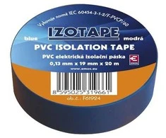 Izoliacinė juosta PVC 19mmx013mmx20m mėlyna F61924, EMOS