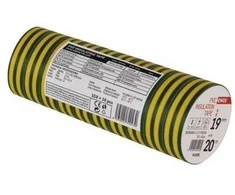 Izoliacinė juosta PVC 19mmx013mmx20m geltona-žalia F61925, EMOS
