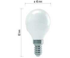 LED lemputė EMOS 4W E14 mini GL Šiltai balta