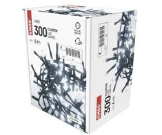 Emos LED Christmas chain - hedgehog, 6 m, indoor and outdoor, cold baltas, timer