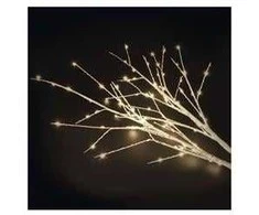 Emos LED decoration - 2x birch twig, 60 cm, 3x AA, indoor and outdoor, warm baltas, timer