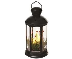 Emos LED decoration - Christmas lantern with candles