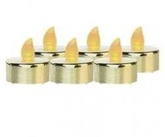 Emos LED decoration - tea light auksinis, CR2032, indoor, vintage, 6 pcs