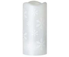 Emos LED decorative projector - snowflakes, 3x AAA, indoor, cool baltas