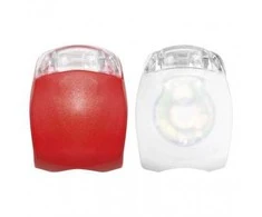 „Emos“ LED priekinis galinis dviračio žibintas P3921 ant 2 × CR2032, 10 lm