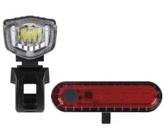 Emos LED Front Rear Rechargeable Bike Flashlight P3923, 90 lm