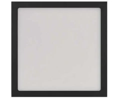 Emos LED luminaire NEXXO, square, juodas, 12,5W, with CCT change