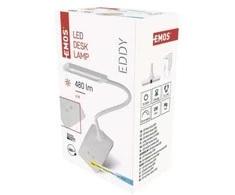 Emos LED table lamp EDDY, baltas