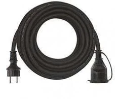 Extension cable 1 socket 3x2.5 mm2 10 m juodas P01710R EMOS