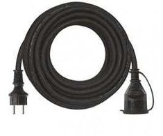 Extension cable 1 socket 3x2.5 mm2 10 m juodas P01710R EMOS