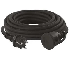 Extension cable 1 socket 3x2.5 mm2 10 m juodas P01710R EMOS