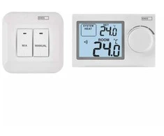 Emos belaidis termostatas Emos P5614 imtuvas 230V balta šildymo/vėsinimo sistemai