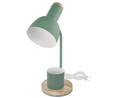 EMOS POPPY Table Lamp for E27 Bulb, Žalias