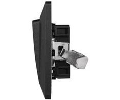 Emos Push-button switch 1/0, anthracite