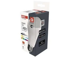 „Emos GoSmart“ LED lemputė A65 / E27 / 14 W (94 W) / 1400 lm / RGB / Reguliuojama šviesa / „Wi-Fi“ / ZQW516R