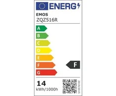 Emos GoSmart Żarówka LED A65 / E27 / 14 W (94 W) / 1 400 lm / RGB / ściemnialna / Zigbee / ZQZ516R