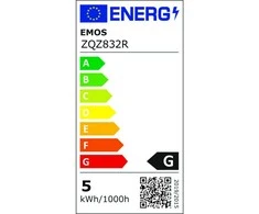 Emos GoSmart LED lemputė MR16 / GU10 / 4,8 W / 400 lm / RGB / reguliuojamas šviesos srautas / Zigbee / ZQZ832R