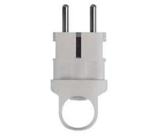 Emos Wtyczka prosta 10/16A 250V 2P+Z su laikikliu balta EM-GRC-01 (P0038)