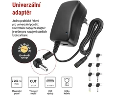 EMOS universali 2250 mA USB perjungiama maitinimo sistema su prailgintuvu