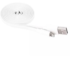 Emos USB-A 2.0 / Lightning MFi charging/data cable, 1 m, baltas
