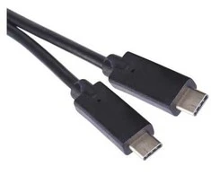 Emos USB-C 3.1 / USB-C 3.1 charging/data cable, 1m, juodas