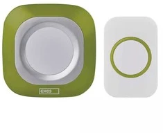 36 melodijų belaidis skambutis su mygtuku Emos IP44/230V/150m