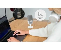 ENDORFY Solum Voice S Onyx Streaming baltas kondensatorinis mikrofonas |USB