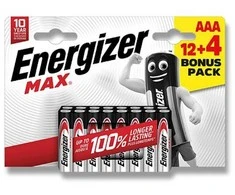 Energizer Alkaline Power - AAA/16 pcs micro socket - 12+4 free