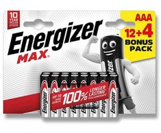 Energizer Alkaline Power - AAA/16 pcs micro socket - 12+4 free