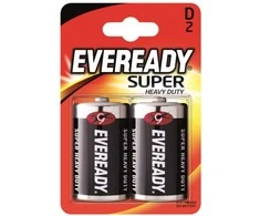 Fujitsu Energizer Eveready Super (pūslelė) – didelė monocelė D
