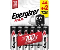 Energizer MAX - Pieštukas AA/4 2 free